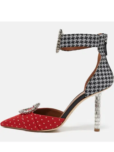 Pre-owned Malone Souliers Heart Buckle Ankle-strap Pumps