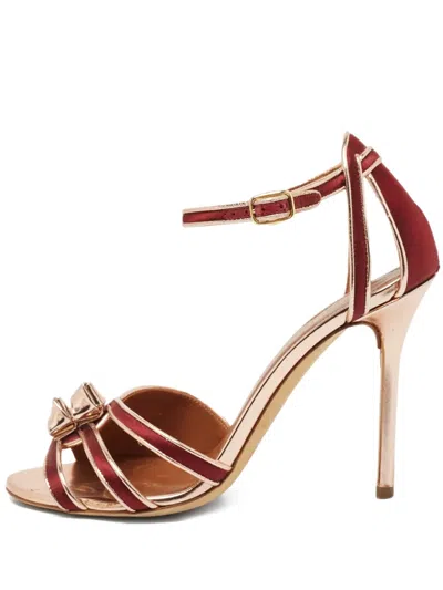 Pre-owned Malone Souliers  100mm Strappy Sandals
