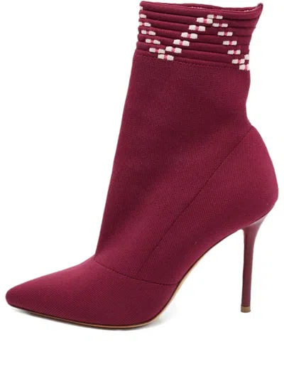 Pre-owned Malone Souliers  95mm Knitted Boots