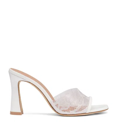 Malone Souliers Pvc Lace Roxanne Heeled Sandals 90 In White