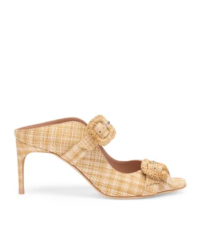 Malone Souliers Raffia Isobel Heeled Sandals 70