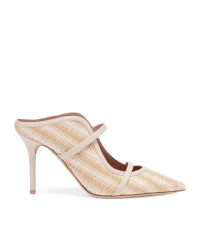 Malone Souliers Raffia Maureen Heeled Mules 85 In Multi