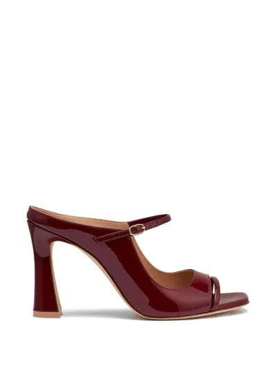 Malone Souliers Rania Buckle-fastening Mules In Red