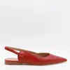 Malone Souliers Napa Leather Mule Pumps In Carmine
