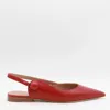 Malone Souliers Napa Leather Mule Pumps In Carmine