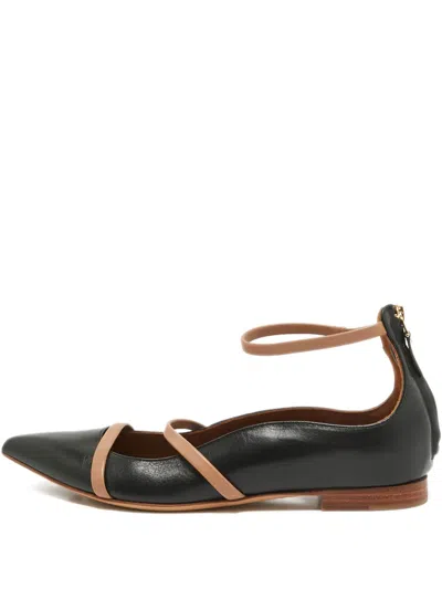 Pre-owned Malone Souliers Robyn Ballet Flats In Black