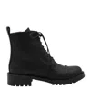 Malone Souliers Round Toe Lace-up Ankle Boots In Black