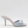 Malone Souliers Heel Sandals With Open Toe And Bow Detail In Blue