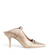 Malone Souliers Satin Embellished Maureen Heeled Mules 70 In Neutral