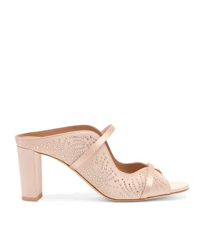 Malone Souliers Satin Norah Heeled Sandals 70 In Multi