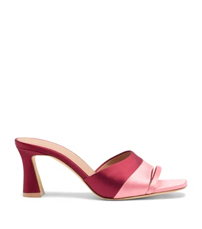 Malone Souliers Satin Roxanne Heeled Sandals 70 In Pink