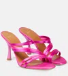 Malone Souliers Tami 90 Satin Mules In Berry/pink