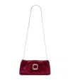 Malone Souliers Satin Vittoria Soft Clutch Bag In Red