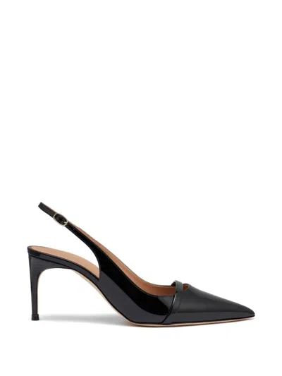 Malone Souliers Schiffer Patent Leather Pumps In Black