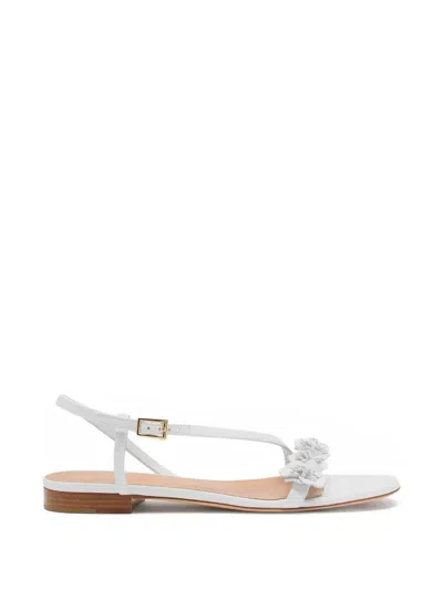 Malone Souliers Serra Leather Sandals In White