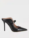 Malone Souliers Pointed Toe Mules With Glossy Strap Details In Animal Print