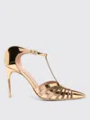 Malone Souliers Jennifer 90 Metallic Leather Mules In Gold