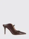 Malone Souliers 85mm Maureen Patent-leather Stiletto Mules In Brown