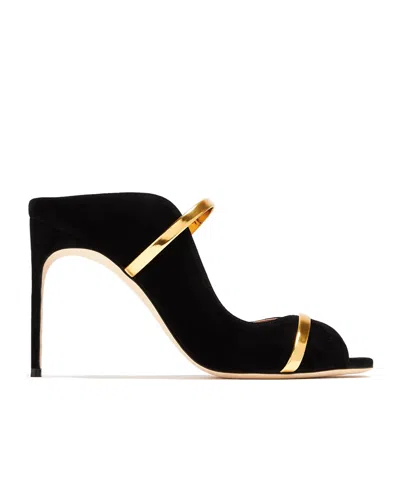 Malone Souliers Square-headed High-heeled Sandals In Black
