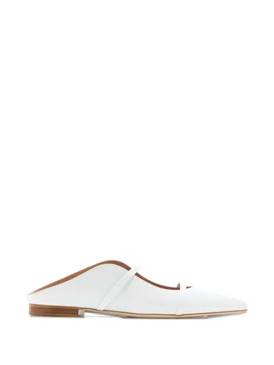 Malone Souliers Strap Mules In White