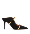 Malone Souliers 70mm Maureen Leather Mules In Black
