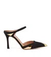 Malone Souliers 90mm Uma Leather Pumps In Black