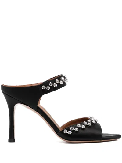 Malone Souliers Tala 90mm Crystal-embellished Sandals In Schwarz