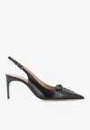 Malone Souliers Trudie 70 Leather Pumps In Black
