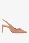 Malone Souliers Trudie 70 Leather Pumps In Blush