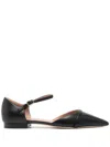 Malone Souliers Ulla 10 Leather Mary Jane Flats In Black
