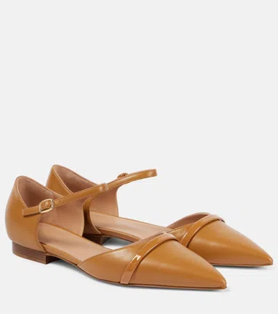 Malone Souliers Ulla Leather Flats In Brown