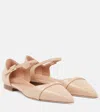 Malone Souliers Ulla Leather Flats In Buff/buff