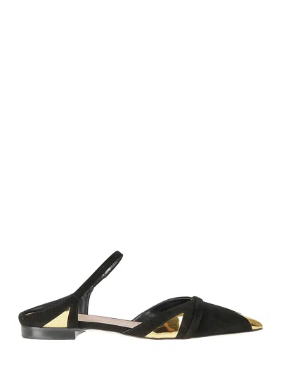 Malone Souliers Uma Mules In Black