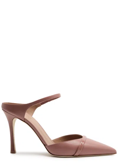 Malone Souliers Uma 90 Leather Mules In Pink