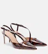 Malone Souliers Valeria 70 Patent Leather Slingback Pumps