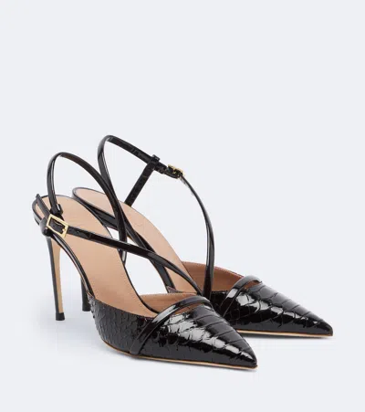 Malone Souliers Valeria Mesh Slingback Pumps In Brown