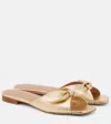 Malone Souliers Vargas 10 Metallic Leather Mules In Gold