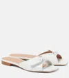 Malone Souliers Vargas Leather Mules In White