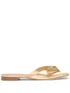 Malone Souliers Vargas 10 Metallic Leather Mules In Gold
