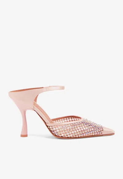 Malone Souliers Vega Mules Mit Kristallen 70mm In Pink