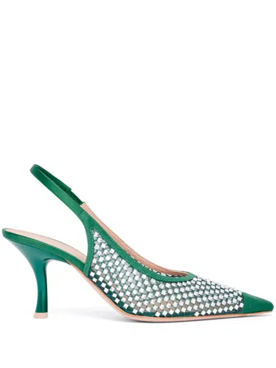 Malone Souliers Vesper Pumps Mit Kristallen 70mm In Grün