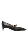Malone Souliers Virna Leather Mary Jane Chain Pumps In Black