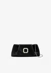 Malone Souliers Vittoria Satin Clutch Bag In Black