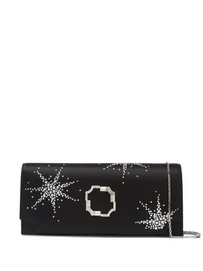 Malone Souliers Vivien Clutch Bag In Black