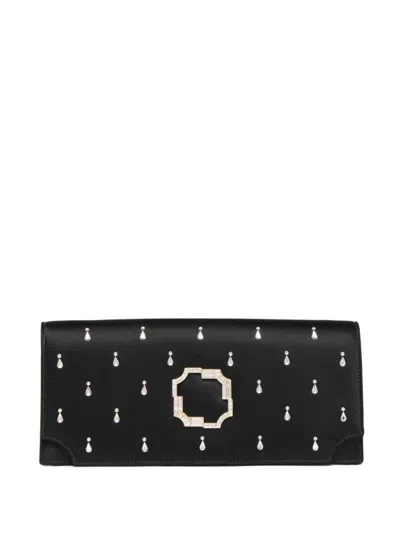 Malone Souliers Vivien Clutch Bag In Black