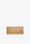 Malone Souliers Vivien Leather Clutch Bag In Gold
