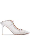 Malone Souliers Weeding Mules In 银色