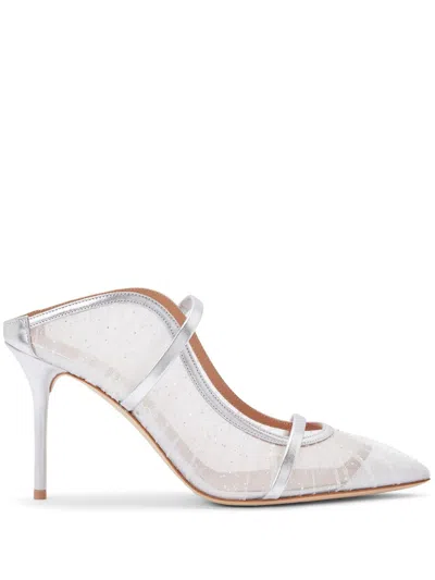 Malone Souliers Weeding Mules In 银色