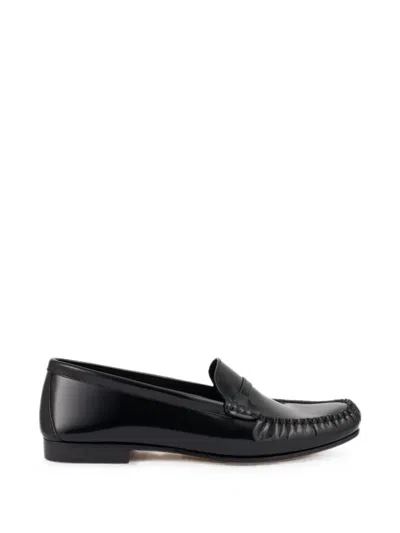 Malone Souliers Whipstitch-trim Loafers In Black