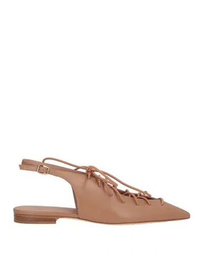 Malone Souliers Woman Ballet Flats Antique Rose Size 5 Leather In Nude